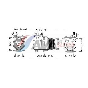 Acquista Compressore aria condizionata da AVA COOLING SYSTEMS HYK196 a buon mercato per soli 387,41 €