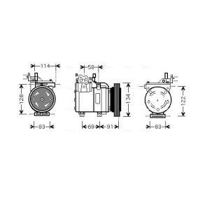 Acquista Compressore aria condizionata da AVA COOLING SYSTEMS HYK199 a buon mercato per soli 384,62 €