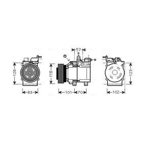 Acquista Compressore aria condizionata da AVA COOLING SYSTEMS HYK209 a buon mercato per soli 288,36 €