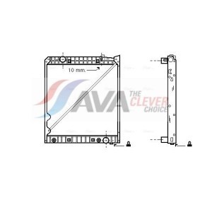 Achetez des Radiateur du moteur AVA COOLING SYSTEMS IV2057 à prix pour 178,18 €