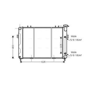 Achetez des Radiateur du moteur AVA COOLING SYSTEMS JE2007 à prix pour 244,67 €