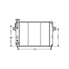 Achetez des Radiateur du moteur AVA COOLING SYSTEMS JE2017 à prix pour 270,62 €