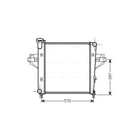 Achetez des Radiateur du moteur AVA COOLING SYSTEMS JE2042 à prix pour 266,13 €