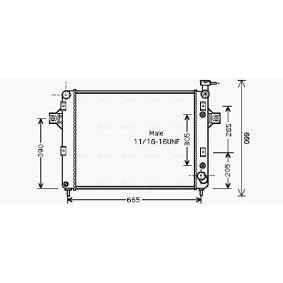Achetez des Radiateur du moteur AVA COOLING SYSTEMS JE2044 à prix pour 263,25 €