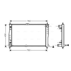 Achetez des Radiateur du moteur AVA COOLING SYSTEMS KA2019 à prix pour 268,49 €