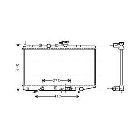 Achetez des Radiateur du moteur AVA COOLING SYSTEMS KA2034 à prix pour 241,47 €