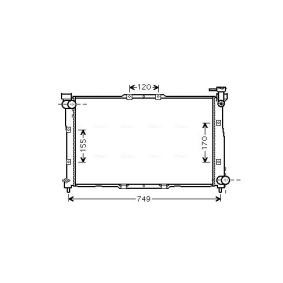 Achetez des Radiateur du moteur AVA COOLING SYSTEMS KA2039 à prix pour 286,37 €