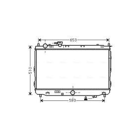 Achetez des Radiateur du moteur AVA COOLING SYSTEMS KA2070 à prix pour 366,84 €