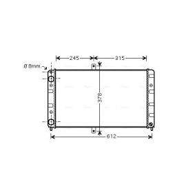 Achetez des Radiateur du moteur AVA COOLING SYSTEMS LA2016 à prix pour 98,89 €