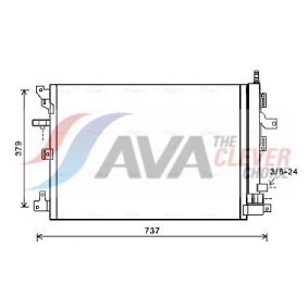 Achetez des Radiateur du moteur AVA COOLING SYSTEMS LC2059 à prix pour 113,99 €
