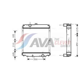 Achetez des Radiateur du moteur AVA COOLING SYSTEMS LC2079 à prix pour 123,41 €