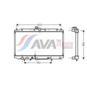 Achetez des Radiateur du moteur AVA COOLING SYSTEMS LCA2075 à prix pour 106,52 €