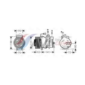 Klimakompressor für SMART von AVA COOLING SYSTEMS