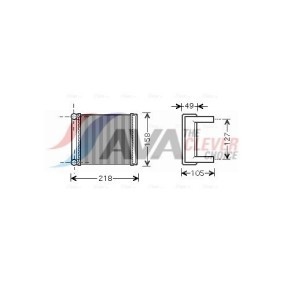 Achetez des Radiateur d'huile AVA COOLING SYSTEMS MS3387 à prix pour 508,87 €