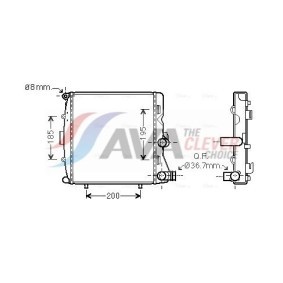 Achetez des Radiateur du moteur AVA COOLING SYSTEMS MT2016 à prix pour 123,35 €