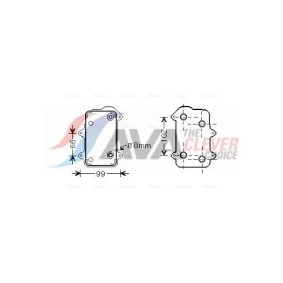 Achetez des Radiateur du moteur AVA COOLING SYSTEMS MT2027 à prix pour 226,78 €