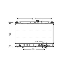 Achetez des Radiateur du moteur AVA COOLING SYSTEMS MT2078 à prix pour 178,49 €