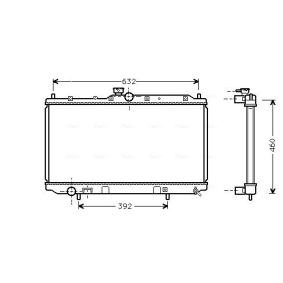 Achetez des Radiateur du moteur AVA COOLING SYSTEMS MT2142 à prix pour 195,11 €