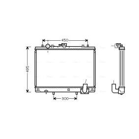 Achetez des Radiateur du moteur AVA COOLING SYSTEMS MT2161 à prix pour 202,56 €