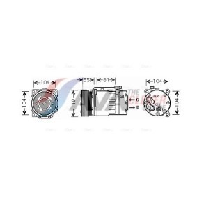Achetez des Radiateur du moteur AVA COOLING SYSTEMS MT2162 à prix pour 161,46 €