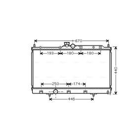 Achetez des Radiateur du moteur AVA COOLING SYSTEMS MT2199 à prix pour 158,24 €