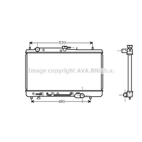 Achetez des Radiateur du moteur AVA COOLING SYSTEMS MZ2069 à prix pour 125,02 €