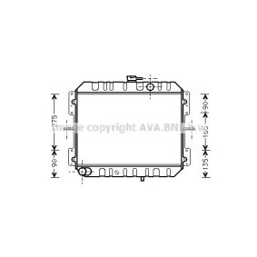 Achetez des Radiateur du moteur AVA COOLING SYSTEMS MZ2092 à prix pour 198,06 €