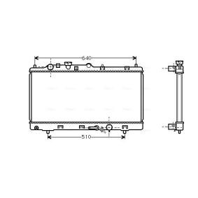 Achetez des Radiateur du moteur AVA COOLING SYSTEMS MZ2152 à prix pour 154,82 €