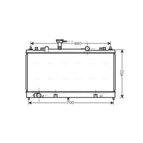 Achetez des Radiateur du moteur AVA COOLING SYSTEMS MZ2164 à prix pour 202,16 €
