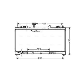 Achetez des Radiateur du moteur AVA COOLING SYSTEMS MZ2220 à prix pour 262,21 €