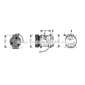 Acquista Compressore aria condizionata da AVA COOLING SYSTEMS MZK007 a buon mercato per soli 166,13 €