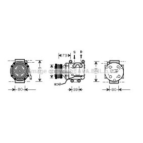 Acquista Compressore aria condizionata da AVA COOLING SYSTEMS MZK170 a buon mercato per soli 271,18 €