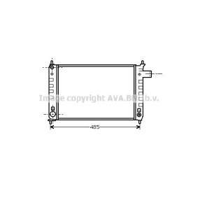 Achetez des Radiateur du moteur AVA COOLING SYSTEMS OL2046 à prix pour 53,20 €