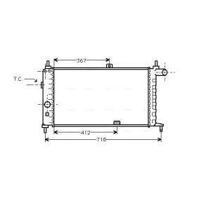 Achetez des Radiateur du moteur AVA COOLING SYSTEMS OL2064 à prix pour 103,55 €