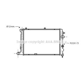 Achetez des Radiateur du moteur AVA COOLING SYSTEMS OL2174 à prix pour 211,55 €