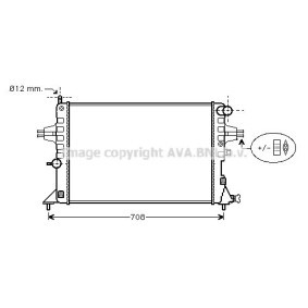 Acquista Radiatore motore da AVA COOLING SYSTEMS OL2296 a buon mercato per soli 70,47 €