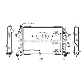 Acquista Radiatore motore da AVA COOLING SYSTEMS OL2467 a buon mercato per soli 115,86 €