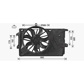 Kühlerlüfter für OPEL von AVA COOLING SYSTEMS