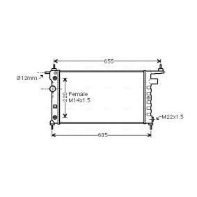 Achetez des Radiateur du moteur AVA COOLING SYSTEMS OLA2184 à prix pour 115,48 €