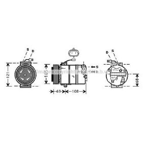 Acquista Compressore aria condizionata da AVA COOLING SYSTEMS OLK373 a buon mercato per soli 413,99 €