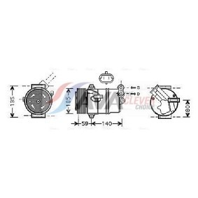 Acquista Compressore aria condizionata da AVA COOLING SYSTEMS OLK446 a buon mercato per soli 422,08 €