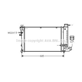 Achetez des Radiateur du moteur AVA COOLING SYSTEMS PE2142 à prix pour 78,28 €