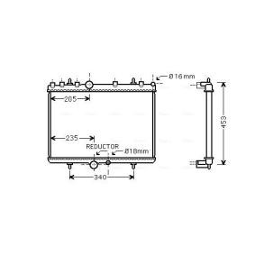Achetez des Radiateur du moteur AVA COOLING SYSTEMS PE2269 à prix pour 144,65 €