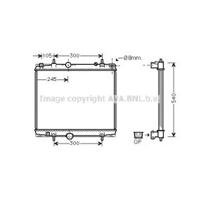 Achetez des Radiateur du moteur AVA COOLING SYSTEMS PE2277 à prix pour 112,67 €