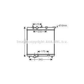 Achetez des Radiateur du moteur AVA COOLING SYSTEMS PE2298 à prix pour 92,39 €