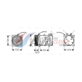 Klimakondensator für PEUGEOT von AVA COOLING SYSTEMS