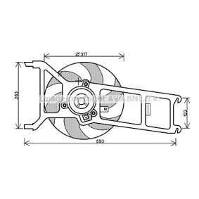 Kühlerlüfter PE7534 von AVA COOLING SYSTEMS günstig für 156,52 € online kaufen