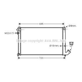 Achetez des Radiateur du moteur AVA COOLING SYSTEMS PEA2179 à prix pour 74,15 €