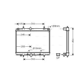 Achetez des Radiateur du moteur AVA COOLING SYSTEMS PEA2201 à prix pour 150,73 €