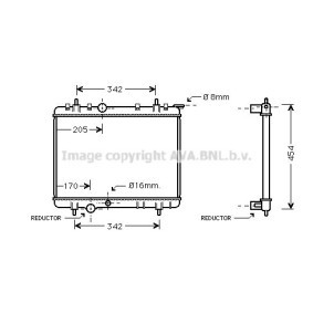 Achetez des Radiateur du moteur AVA COOLING SYSTEMS PEA2212 à prix pour 62,27 €